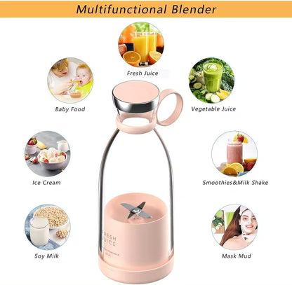 Portable USB Rechargeable Mini Juicer Blender