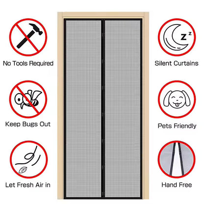 High Quality fly magnetic mosquito net screen mesh door curtain